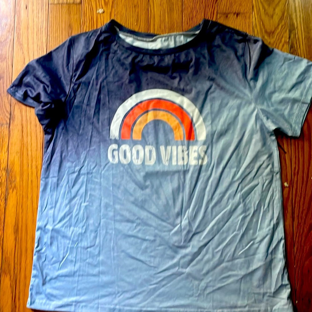 XL Blue Good Vibes Tee